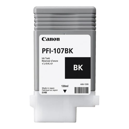Tusz Canon PFI-107 BK | black - czarny | CF6705B001AA | ORYGINALNY